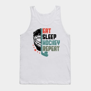 Eat Sleep Hockey Repeat Tank Top